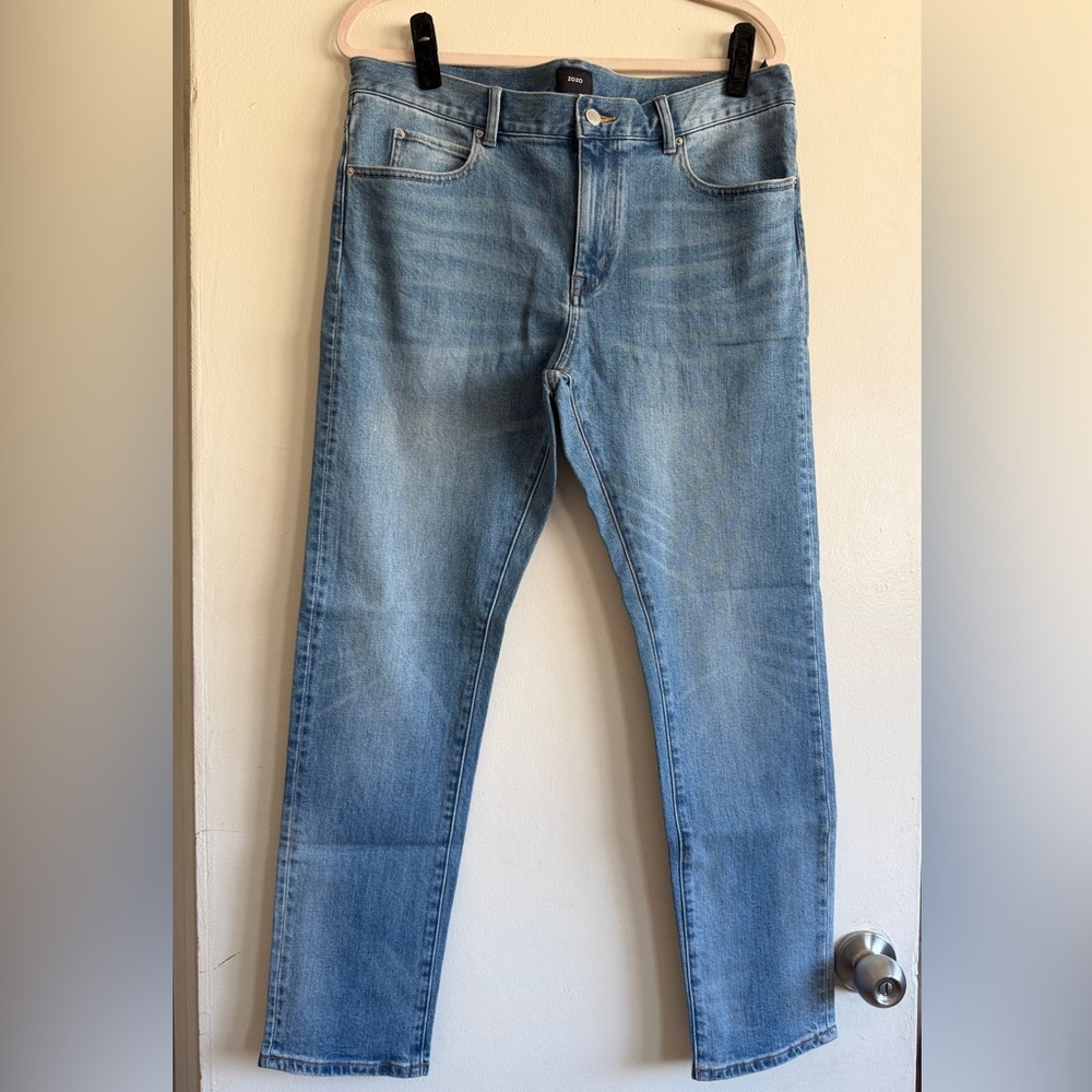 Classic Light Blue Straight Men's Jeans